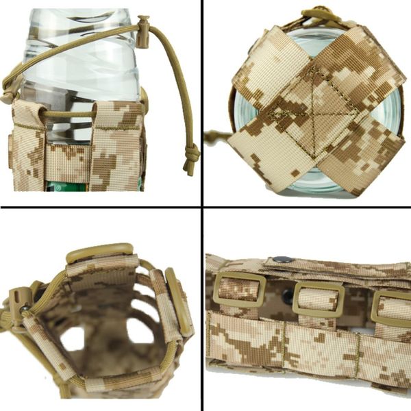 

0.5l-2.5l tactical molle бутылка воды мешок оксфорд military столовая обложка кобура открытого путешествие чайник сумка molle система с