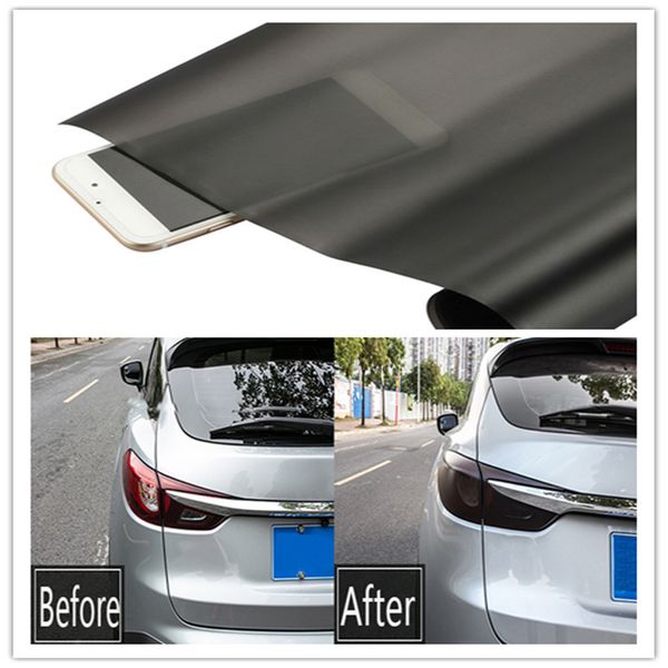 

car rear lamp mafilm 30 * 100cm black frosted rear headlight taillight tint vinyl film car sticker masmoke film