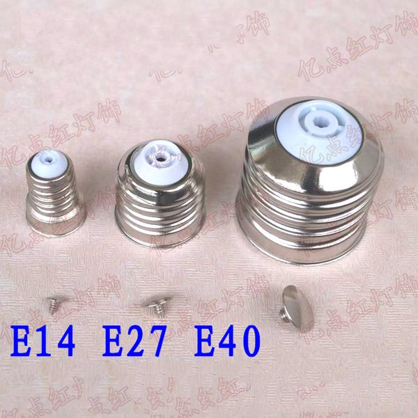 

E14 E27 E40 Solderless Lamp Holder Iron Plating Metal Lamp Head LED Energy Saving Lighting Accessories