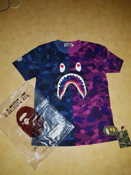 

2019 fashion summer t shirts for men t shirt shark mouth pattern mens clothing short sleeve tshirt casual t-shirt, White;black