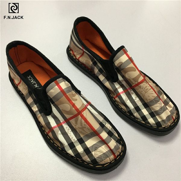 

f.n.jack loafers espadrilles canvas rubber casual slip-on round toe flat shoes women zapatos de mujer womens shoes flat, Black