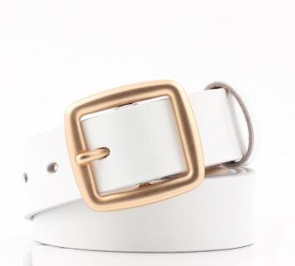 

22fashion british style two cowhide casual belt men real cowhide smooth buckle belt youth belt a generation hair, Black;brown