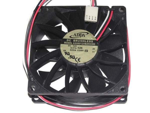 

новый оригинальный adda 80x80x25 мм as08012xb259300 12 в 0.57a 3wire case вентилятор