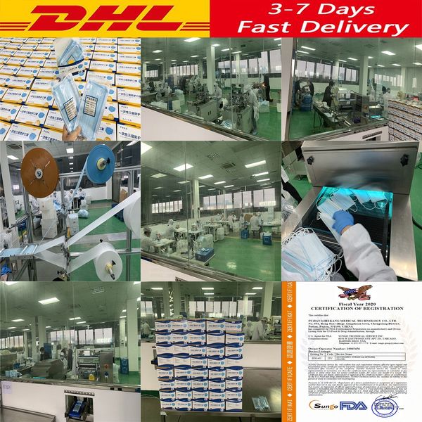 

fedex dhl in 3layers dustproof facial protective cover masks anti-dust disposable salon earloop mouth mask party mask wholesal