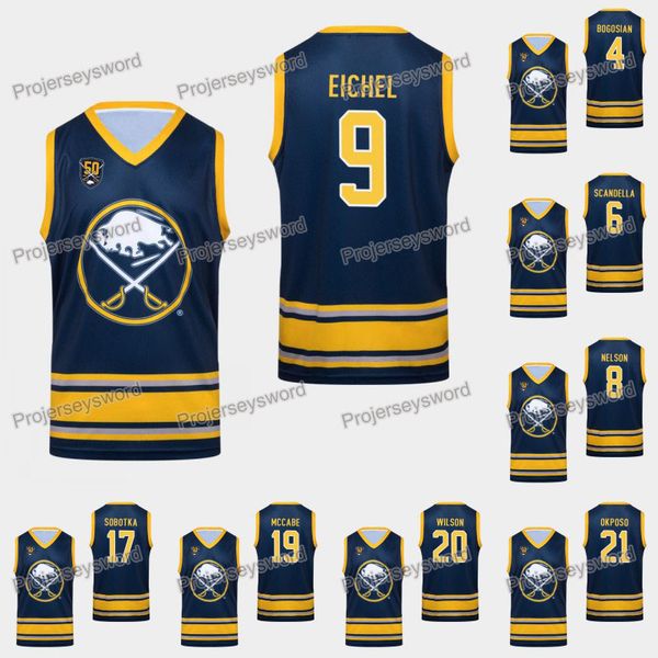 

Buffalo Sabres Tank Jack Eichel 50th Anniversary Jersey Zach Bogosian Casey Nelson Vladimir Sobotka Jake McCabe Kyle Okposo Sam Reinhart