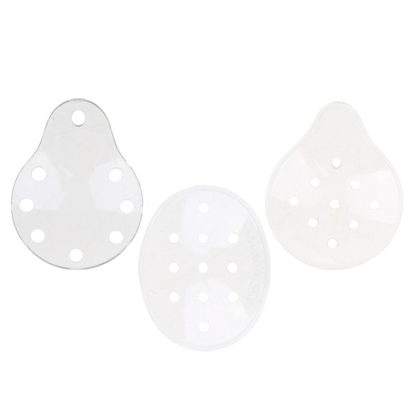 

3шт вентилируемый глазной щит, удерживает давление от вашего глаза, защищает глаз, позволяет глазу дышать (8 отверстий+9 отверстий+11 отверс, White;pink