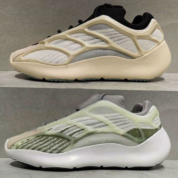 

kanye west 700 v3 3m gray black glow in the dark basketball shoes fashion athoetic sports running sneakers