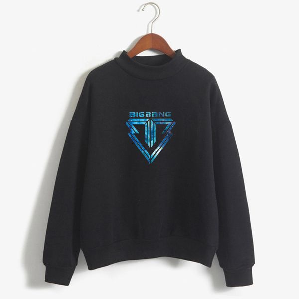 

перевозка груза падения женщины hoodie kpop стиль bigbang вентиляторы фуфайки printed harajuku осень зима большой взрыв g dragon пуловеры, Black