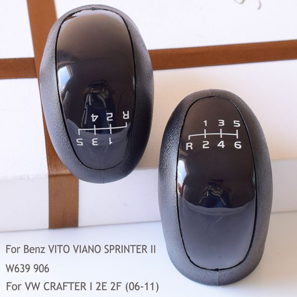 

gear manual shift knob lever handball for 5/6 speed fit for - vito viano w639 sprinter ii 906 vw crafter i 2e 2f