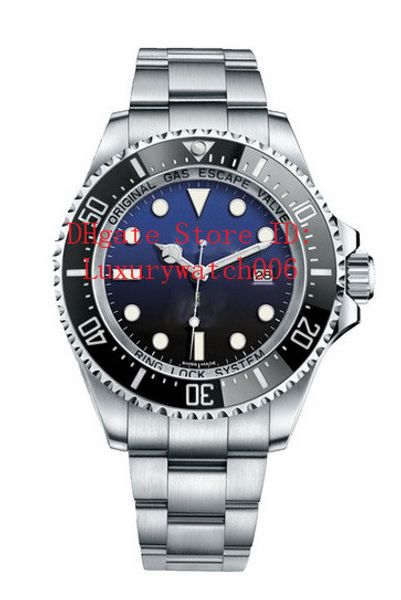 

мужские часы deep керамического ободок sea-dweller нержавеющей сталь glide замокла застежку автоматические механические мужских часов 44 мм, Slivery;brown