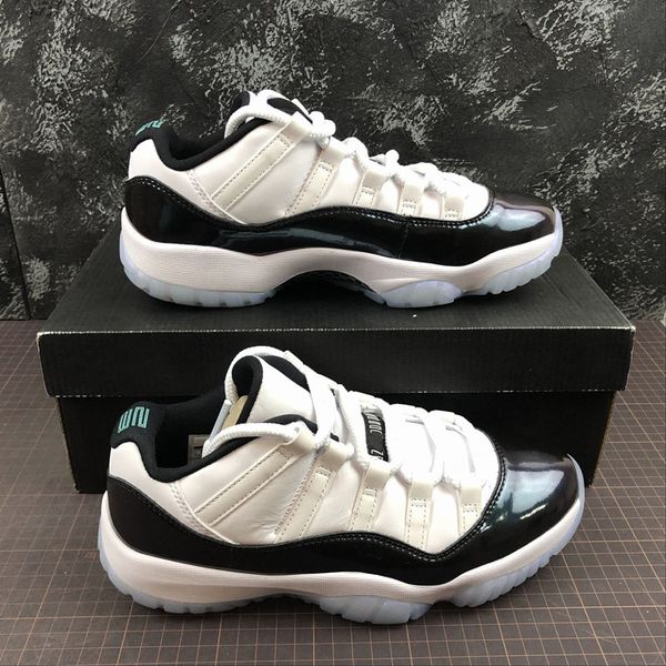 

11 xi low easter basketball shoes mens 11s emerald fashion sports sneakers size us7-12 with shoes box, White;red