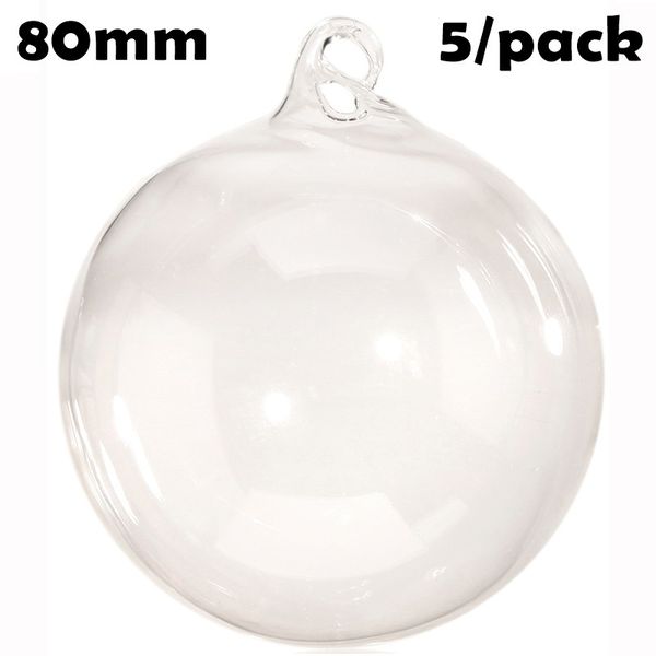 

christmas ball ornaments promotion - home garden wedding christmas decoration ornament 80mm glass ball, 5/pack