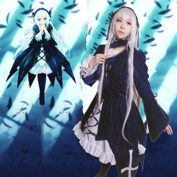 

rozen maiden mercury lamp outfit cosplay costumes, Black