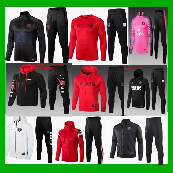 

2019 2020 pari occer jacket track uit 19 20 p g mabppe maillot de football jacket training uit, Black
