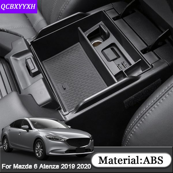 

fit for 6 atenza 2019 2020 car styling abs car armrest box storage armrest storage box covers automobile accessories