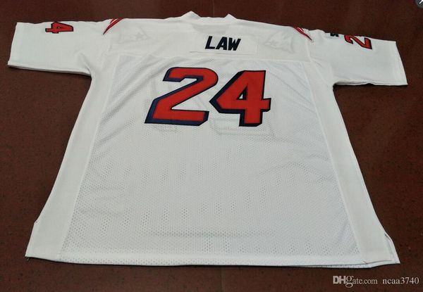 

rare men custom #24 ty law 1995 white color men college jersey size s-4xl or custom any name or number jersey, Black