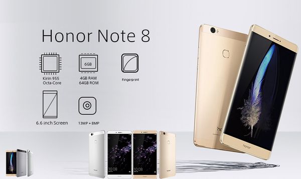 Originale Huawei Honor Note 8 4G LTE cellulare Telefono Kirin 955 OCTA CORE 4GB RAM 64GB 128GB ROM Android 6.6 