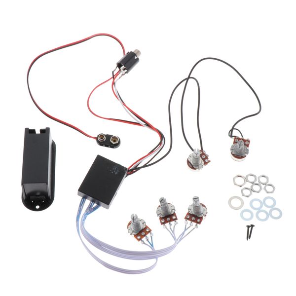 

1 pack guitar bass pickup 3-stage black for electric guitar bass parts