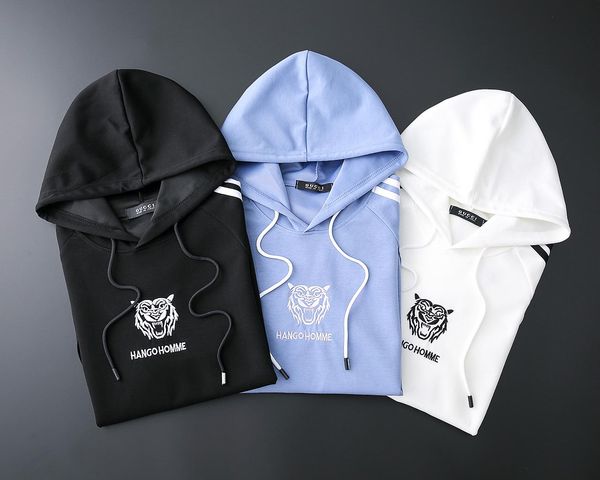 

2020 мужчин взрыв балахон свет ватки фуфайки способа печати с капюшоном пуловер 3 цвета уличный стиль мужской спортивной одежды, Black;brown