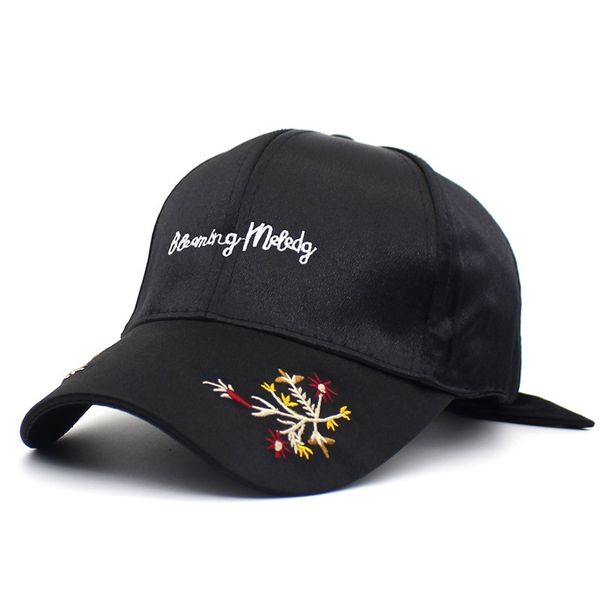 

ladies autumn winter hat flower letter embroidery baseball cap korean version of the wild fashion street card bow cap baseball, Blue;gray