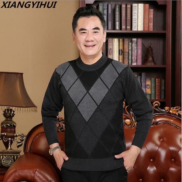 

men sweater winter knitted christmas sweaters male casual autumn cashmere pullovers mens thick warm jumper plus size pull homme, White;black