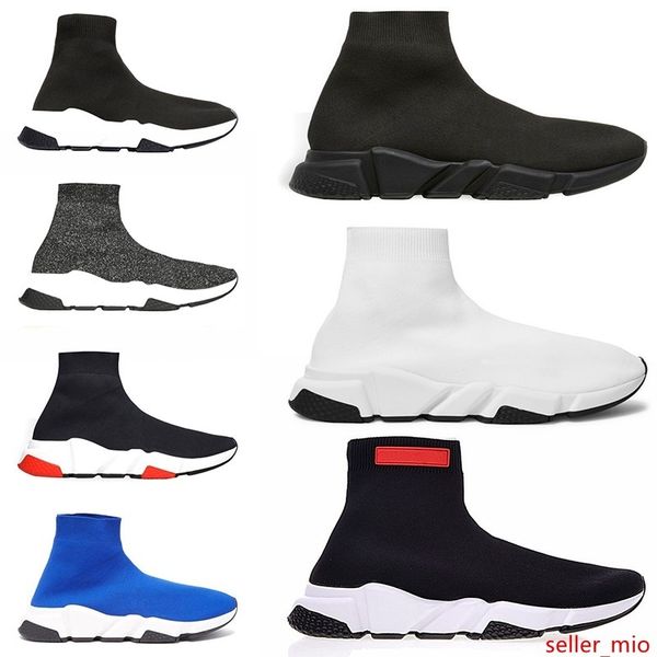 

speed trainer sock shoes for men women running shoes black white red blue mens designer trainers sport sneaker size 5.5-13