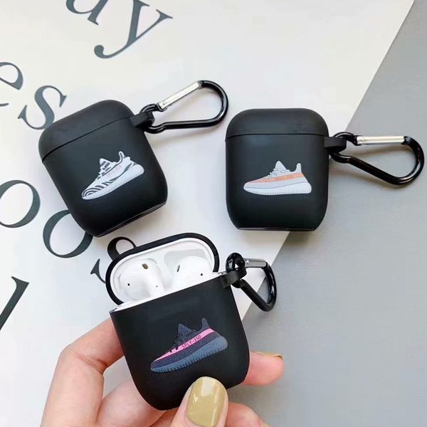 

Чехол Airpods TPU для Apple Shoes Дизайнерский чехол Airpods для 1 и 2 беспроводных Bluetooth наушников Air Pods Чехол Защитный чехол 3 стиля