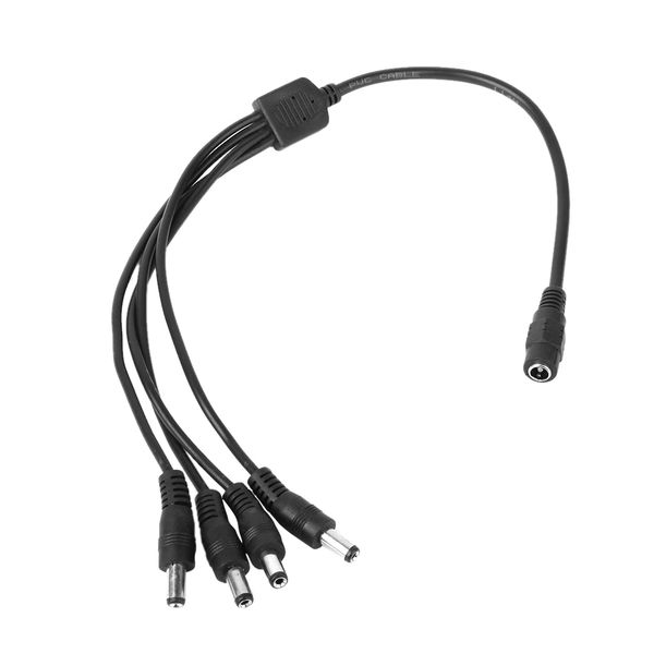 

dc female to 4 male power splitter adapter cable for cctv security camera