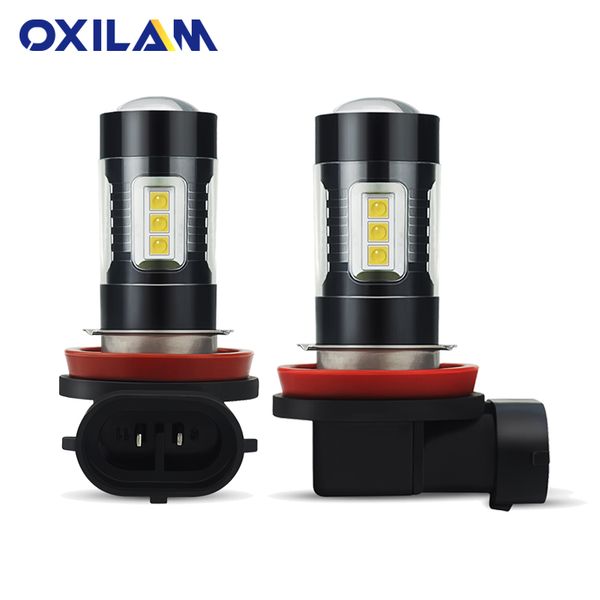 

oxilam 2pcs h11 led bulbs h9 h8 h16jp fog lights for vw