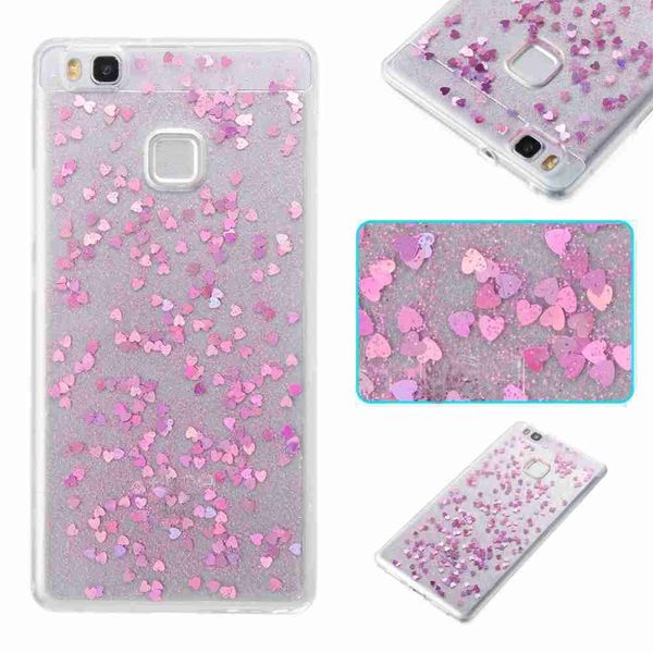 

love heart dijiao tpu phone case for huawei p9 lite