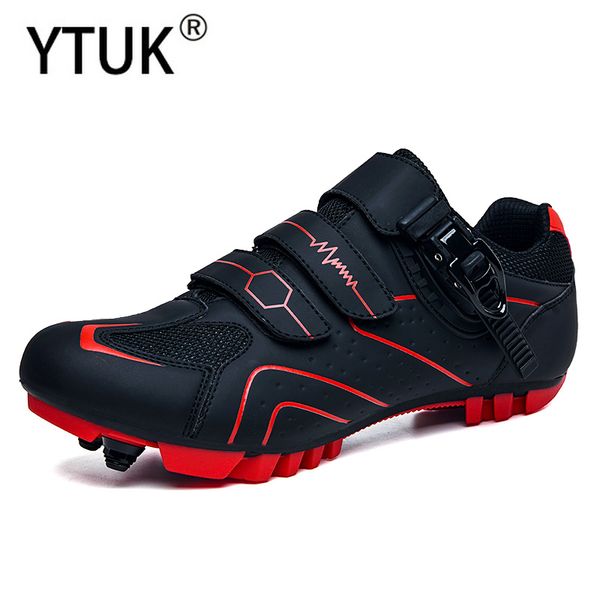 

ytuk mtb cycling shoes men outdoor sport bicycle shoes self-locking professional racing road bike zapatillas ciclismo, Black
