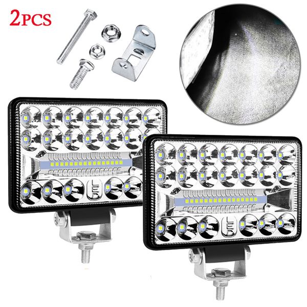 

1pc/2pcs 9v-30v 108w car truck tractor 36led work driving light 6000lm 6000k white 4wd off-road vehicle highlight work light