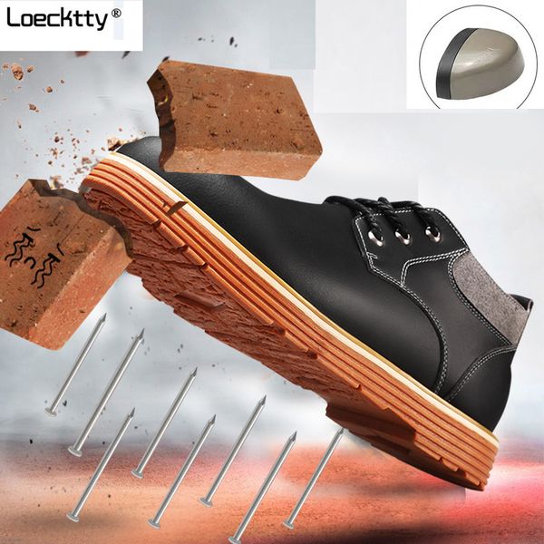 

mens boots indestructible ryder shoes for men and women puncture-proof steel toe air safety boots work shoes breathable, Black