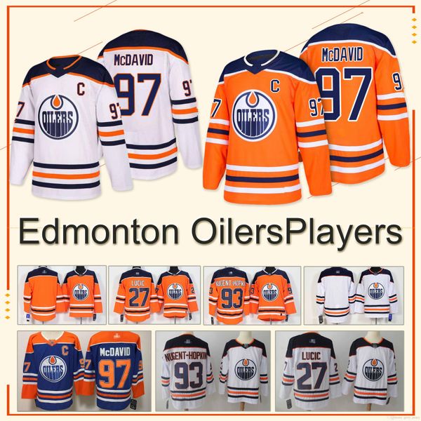 

NEW jersey 93 Ryan Nugent-Hopkins 97 Connor McDavid 27 Milan Lucic High-quality Hot sale new Hockey sportswear
