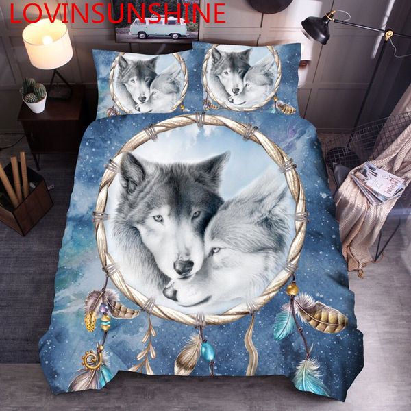 

lovinsunshine king size bedding set 3d duvet cover set wolf bedding sets queen ds01#