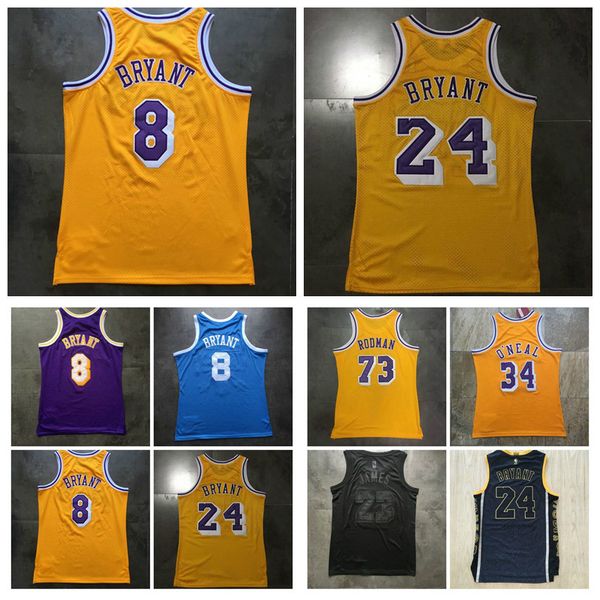 

men los angeles lakers kobe bryant8 23 james 73 rdoman mitchell & ness bule 2004-05 hardwoods classics player jersey01, Black;red