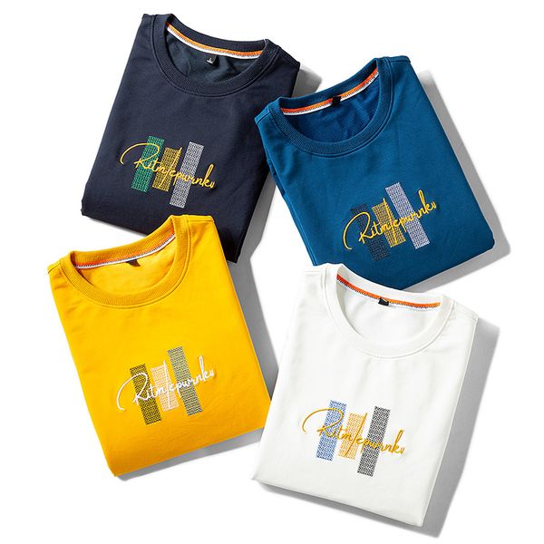 

ready stockdiscount price-men's sweater, casual youth round neck loose long sleeve t-shirt
