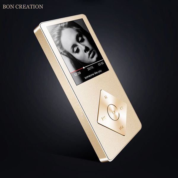 

bon creation luxury metal music player 8gb support tf card extension fm radio voice recorder video player portable walkman