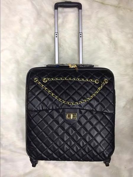 

33travel luggage suitcase luxury trunk bag spinner universal4 wheel travel bag duffle bag, leather luggage handbags large capacity sport bag