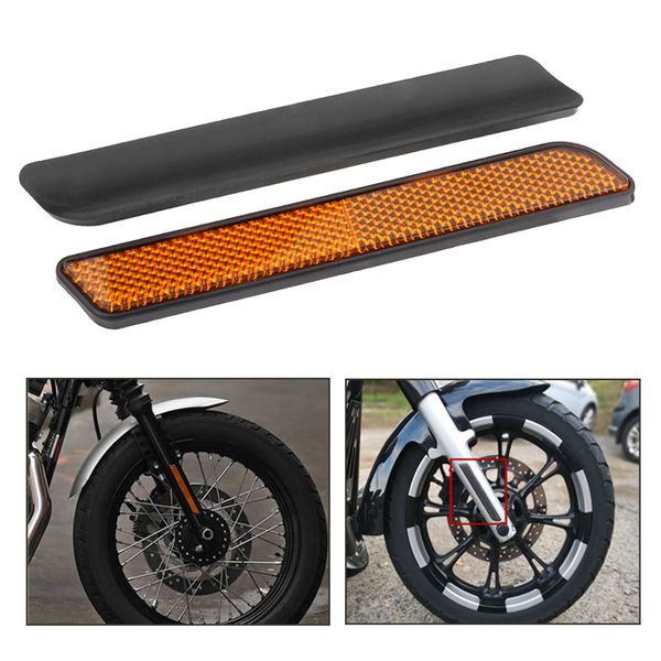 

lots 2 motorcycles front fork leg reflector ornamental mouldings for