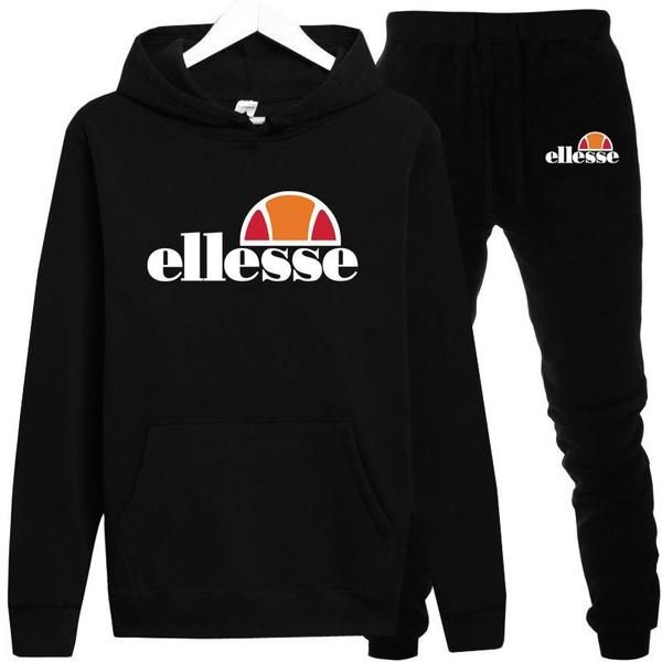 

mens designer ellesse tracksuit spring autumn casual brand hip hop sportswear mens tracksuits hoodies mens clothing, Gray