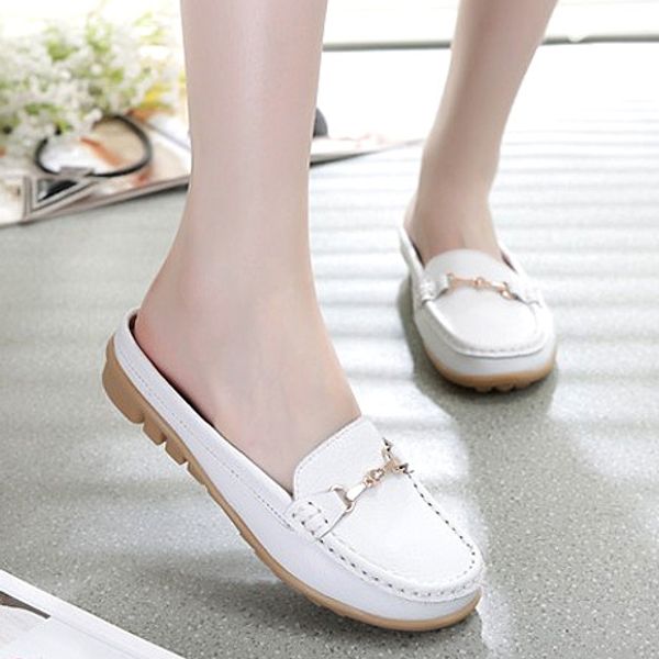

shallow butterfly-knot closed toe slides women outside flat flat with slippers spring autumm solid ladies shoes, Black