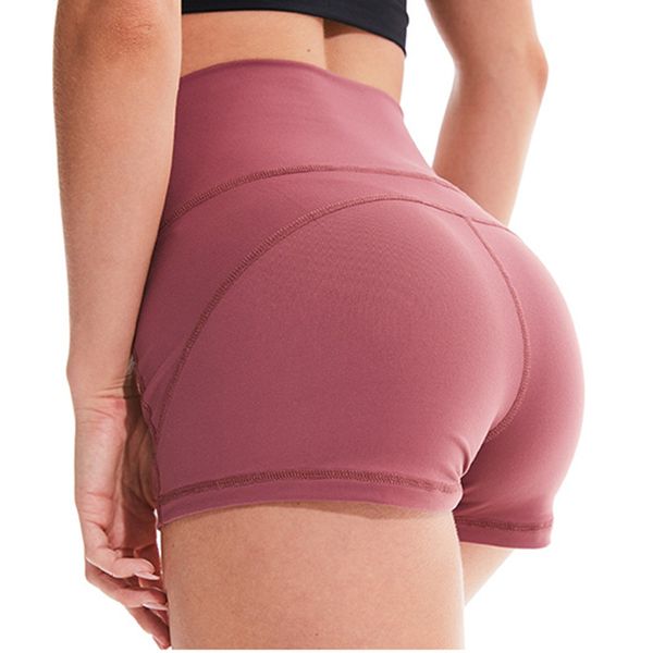 

yoga shorts woman high waist to hip ventilation defence wardrobe malfunction yoga dance pants training bodybuilding shorts, White;red
