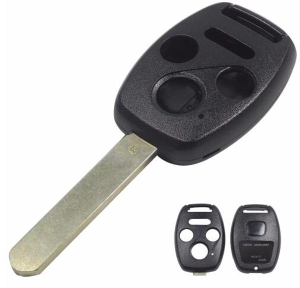 

auto key for honda key shell 3+1buttons with sticker(with chip positions and without chip positions 2in1)easy to cut copper-nickel