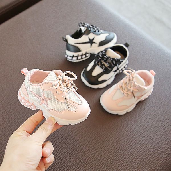 

2020 new season pink newborn girl shoes fashion embroidery star casual shoes baby boy toddler sneaker moccasins babies d06281