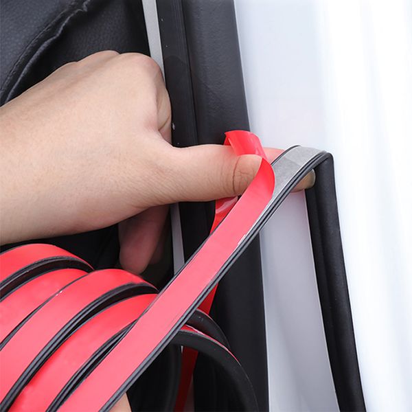 

1 meter diy rubber car door seal strip stickers anti-dust soundproof sealing b type noise insulation car stickers accessories