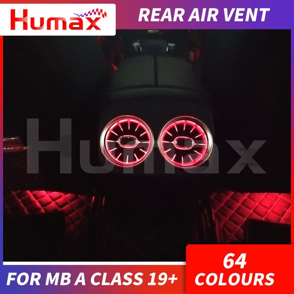 

rear-seat led turbine air vent for a class w177 year 2019+ synchronized with ambient light car interior accessories