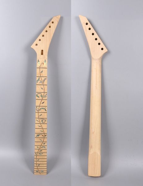 

electric guitar neck 24 fret 25.5 inch maple fretboard truss rod