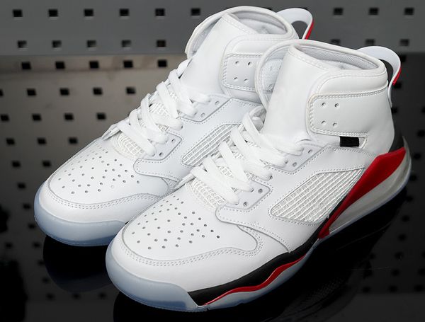 

aj mars 270 fire red basketball shoes white/fire red-black shattered backboard shoes sport sneakers size 40-46