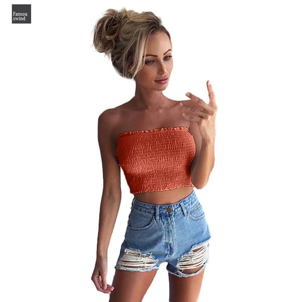 

crop women strapless lady ruched elastic boob bandeau tube bra breast lingerie wrap crop vest lingerie, White